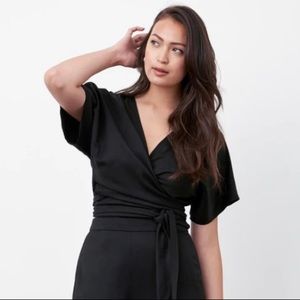 Vetta Convertible Tie Blouse (black, xs)